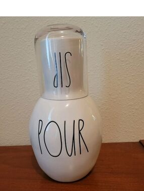 Rae Dunn POUR & SIP Bedside Carafe Set
